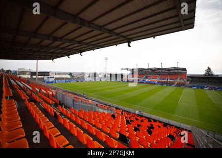 Laval, Frankreich. 21. Februar 2023. Laval, Frankreich, Februar 21. 2023: Aktion des internationalen Freundschaftsspiels zwischen Dänemark und Uruguay im Stade Francis Le Basser in Laval, Frankreich (James Whitehead/SPP). Kredit: SPP Sport Press Photo. Alamy Live News Stockfoto