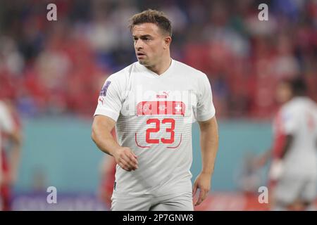 Doha, Katar. 02. Dezember 2022. Xherdan Shaqiri aus der Schweiz während des FIFA-Weltmeisterschafts-Katar-2022-Spiels zwischen Serbien und der Schweiz im Stadium 974. Endergebnis: Serbien 2:3 Schweiz. (Foto: Grzegorz Wajda/SOPA Images/Sipa USA) Guthaben: SIPA USA/Alamy Live News Stockfoto