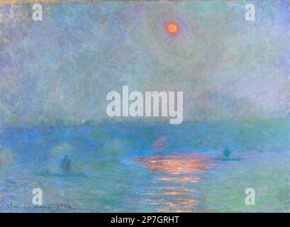 Waterloo Brücke. Waterloo Bridge: Einfluss des Sonnenlichts im Nebel von Claude Monet (1840-1926), Ol auf Leinwand, 1903 Stockfoto