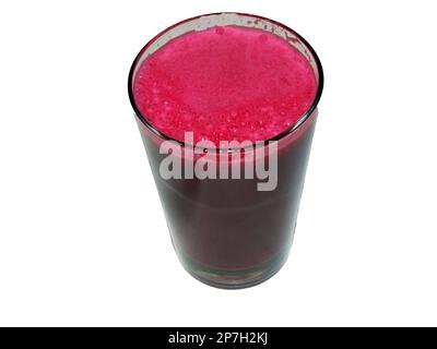 Frische Rote-Bete-Apfelsaft in einem Glas Stockfoto