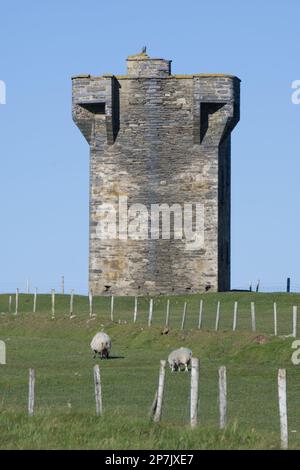 túr Comharthaíochta an Málainn Bhig oder Malin Beg Watchtower EIRE Stockfoto