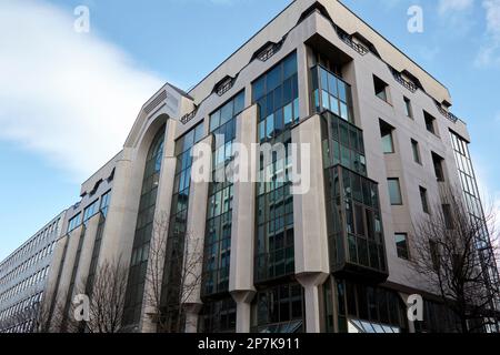 Erntehaus adelaide Street Hauptquartier der nationalen Bauerngewerkschaft nfu und rnid Royal National Institute for the gehörf in nordirland Bel Stockfoto