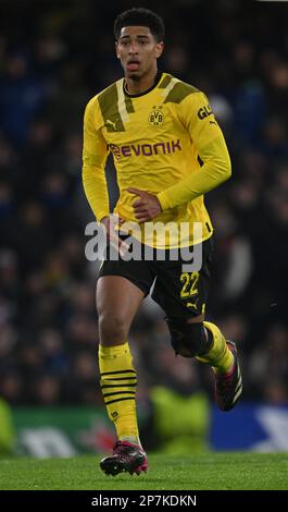 England, London, 07. März 2023 - Jude Bellingham von Borussia Dortmund während der UEFA Champions League-Runde mit 16. Liga-Spiel zwischen Chelsea und Stockfoto