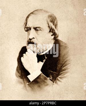 1895 c, FRANKREICH: (Charles Louis) AMBROISE THOMAS ( 1811 - 1896) war ein französischer Opernkomponist, der am besten für seine Opern Mignon (1866) und seinen Shakespeare-Hamlet (1868) bekannt ist. - COMPOSITORE - OPERA LIRICA - CLASSICA - KLASSISCH - PORTRAIT - RITRATTO - MUSICISTA - MUSICA - BART - BARBA - FIOCCO - BOGEN - CRAVATTA - KRAWATTE - Älterer Mann - Uomo anziano vecchio - papillon - - ----- ARCHIVIO GBB Stockfoto