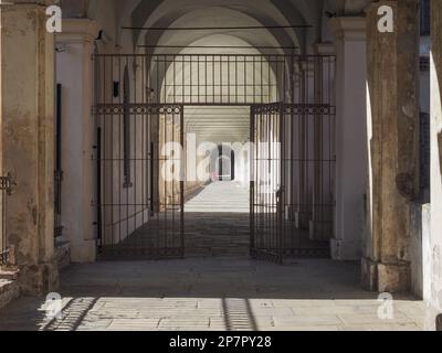 La Certosa ehemaliges Kloster und Nervenklinik in Collegno, Italien Stockfoto