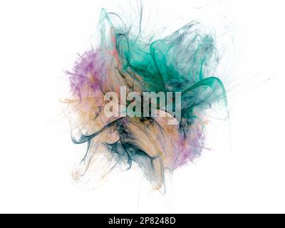 Betreten Sie das bezaubernde Reich der künstlichen Fractals begeben Sie sich auf eine Reise unendlicher Komplexität und entdecken Sie die faszinierende Schönheit von Mathematikdesign Stockfoto
