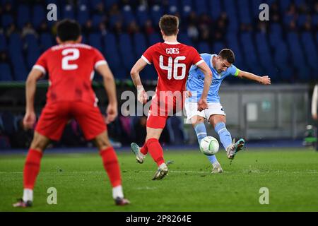 Rom, Italien. 07. März 2023. Sergej Milinkovic-Savic von SS Lazio während des UEFA Conference League-Spiels zwischen SS Lazio und Az Alkmaar im Stadio Olimpico am 7. März 2023 in Rom, Italien. (Foto: Gennaro Masi/Pacific Press) Kredit: Pacific Press Media Production Corp./Alamy Live News Stockfoto