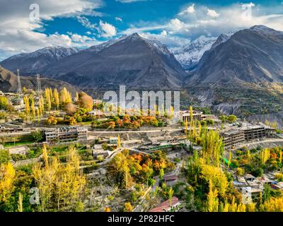 Hunza war ein fürstlicher Staat, der an China im Nordosten und an Pamir im Nordwesten grenzte, der bis 1974, als er endlich da war, weiter überlebte Stockfoto