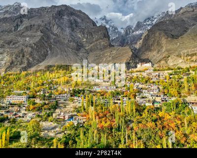 Hunza war ein fürstlicher Staat, der an China im Nordosten und an Pamir im Nordwesten grenzte, der bis 1974, als er endlich da war, weiter überlebte Stockfoto