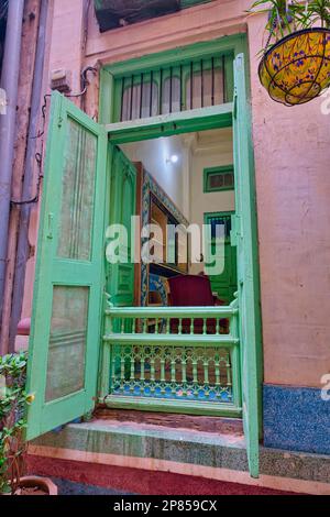 Das Delhi Gate befindet sich im Osten der Stadt gegenüber von Delhi, der Hauptstadt des Mogul-Reiches. Es war die Hauptpassage der Mogul-Könige Stockfoto