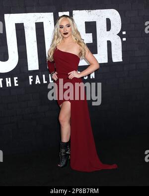 New York City, USA. 08. März 2023. Kariselle Snow nimmt an der New Yorker Premiere „Luther: The Fallen Sun“ Teil, die am 8. März 2023 im Paris Theater in New York City, NY, stattfindet © Steven Bergman/AFF-USA.COM Kredit: AFF/Alamy Live News Stockfoto