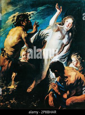 Jacob Oder Jacques Jordaens. Pan Und Syrinx. Jacob Jordaens war ein flämischer Maler, Draughtsman und Tapestry Designer, bekannt für seine Geschichtsgemälde Stockfoto