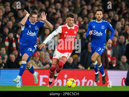 01. März 2023 - Arsenal gegen Everton - Premier League - Emirates Stadium Ben White während des Premier League-Spiels im Emirates Stadium, London. Bild : Mark Pain / Alamy Live News Stockfoto