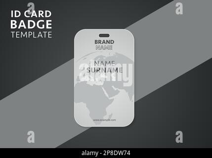 World Concept Badge Vorlagendesign für Unternehmensidentität. Abstraktes Hintergrunddesign. Für jedes Design geeignet. Stock Vektor