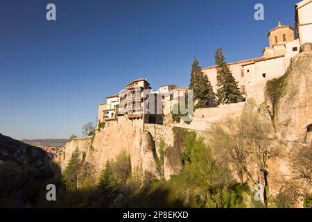 Stadt Cuenca auf den Klippen, Castilla-La Mancha, Spanien Stockfoto