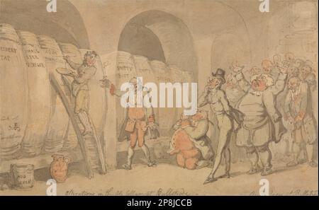 Umbauten im Ale-Keller bei Bullstrode von Thomas Rowlandson Stockfoto