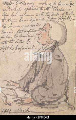 Dr. O'Meara predigt am 1809. März von Thomas Rowlandson Stockfoto