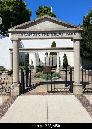 Alexander der Great Park in Roslindale Massachusetts, USA Stockfoto