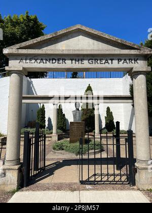 Alexander der Great Park in Roslindale Massachusetts, USA Stockfoto