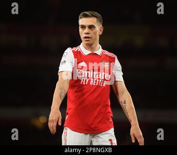 01. März 2023 - Arsenal gegen Everton - Premier League - Emirates Stadium Arsenals Leandro Trossard während des Premier League-Spiels im Emirates Stadium, London. Bild : Mark Pain / Alamy Live News Stockfoto