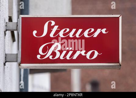 Steuerbehörde im Kölner Bezirk Nippes Stockfoto