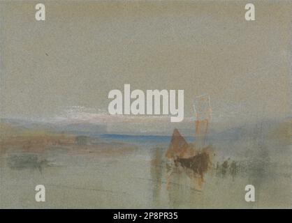 Angelboote Becalmed vor Le Havre von Joseph Mallord William Turner Stockfoto