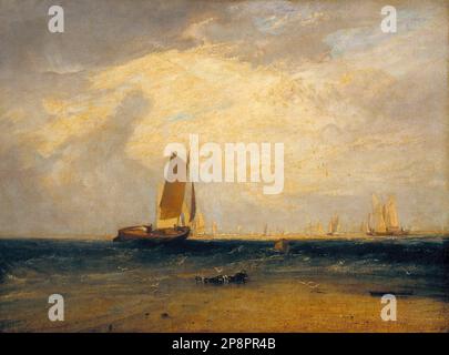 Angeln auf dem Blythe-Sand, Gezeitenlandschaft 1809 von Joseph Mallord William Turner Stockfoto