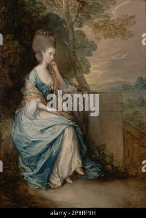 Das Porträt von Anne, Gräfin von Chesterfield 1777 - 1778 von Thomas Gainsborough Stockfoto