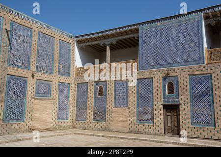 Das Konkubinenviertel, Tash Khauli Palast, 1830, Ichon Qala, Khiva, Usbekistan Stockfoto