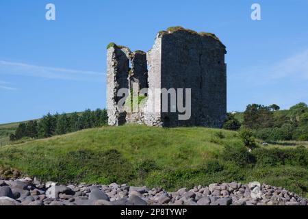 Minard Castle Tower House Dingle Peninsula Co Kerry EIRE Stockfoto