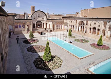 Das Tabatabaei House, ein historisches Haus in Kashan, Iran. Stockfoto