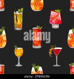 Ein nahtloses Muster, das für Drucke, Textilien, Design und vieles mehr verwendet werden kann. Die einzige Einschränkung ist Ihre Fantasie! Stockfoto