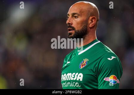 BRÜSSEL, BELGIEN - MÄRZ 9: Torwart Pepe Reina von Villarreal CF während der Runde 16 Leg One - UEFA Europa Conference League Match zwischen RSC Anderlecht und Villarreal CF im Anderlecht Stadium am 9. März 2023 in Brüssel, Belgien (Foto von Joris Verwijst/Orange Pictures) Stockfoto