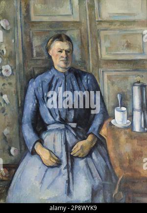 La femme à la cafetière, ca. 1895 von Paul Cézanne Stockfoto