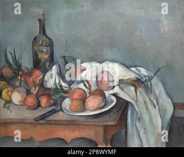 Nature Morte aux Oignons (1896 - 1898) von Paul Cézanne Stockfoto