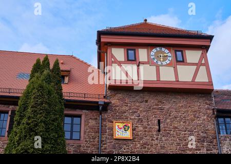 Mittelalterliches Stadttor Von Dilsberg, Neckargemund, Baden-Württemberg, Deutschland, Europa. Stockfoto