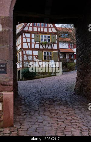 Mittelalterliches Stadttor Von Dilsberg, Neckargemund, Baden-Württemberg, Deutschland, Europa. Stockfoto