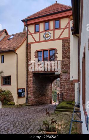 Mittelalterliches Stadttor Von Dilsberg, Neckargemund, Baden-Württemberg, Deutschland, Europa. Stockfoto