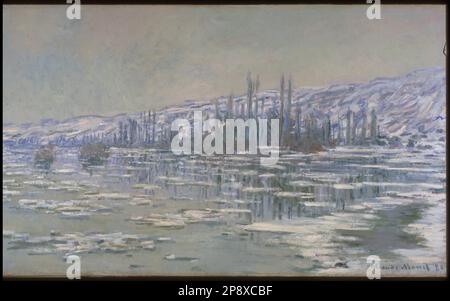 Die Zerschlagung des Eis (La Débâcle oder Les Glacoons) 1880 von Claude Monet Stockfoto