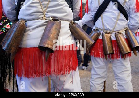 Botargas. Karneval, Almiruete. Tamajon, Guadalajara Provinz, Region Kastilien-La Mancha, Spanien Stockfoto