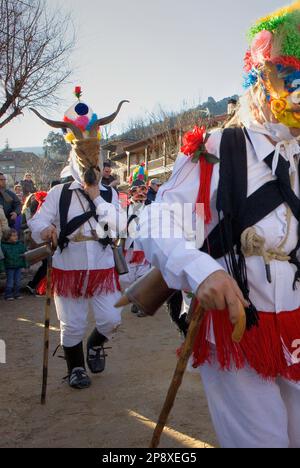 Botargas. Karneval, Almiruete. Tamajon, Guadalajara Provinz, Region Kastilien-La Mancha, Spanien Stockfoto