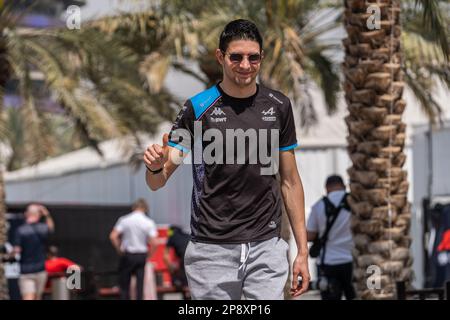 MANAMA, BAHRAIN, Sakhir Circuit, 4. März 2023: #31, Esteban OCON, FRA, Alpine F1 Team, während des Bahrain Formel 1 Grand Prix auf dem Bahrain Inte Stockfoto