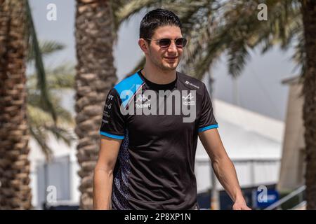 MANAMA, BAHRAIN, Sakhir Circuit, 4. März 2023: #31, Esteban OCON, FRA, Alpine F1 Team, während des Bahrain Formel 1 Grand Prix auf dem Bahrain Inte Stockfoto