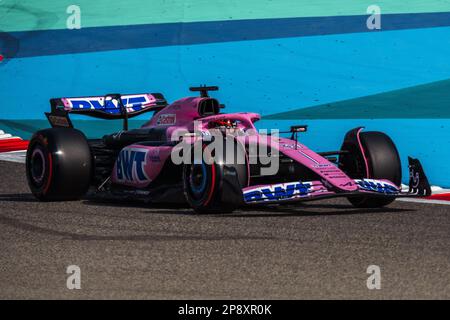 MANAMA, BAHRAIN, Sakhir Circuit, 4. März 2023: #31, Esteban OCON, FRA, Alpine F1 Team, während des Bahrain Formel 1 Grand Prix auf dem Bahrain Inte Stockfoto