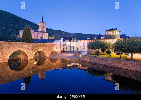 Molinaseca. Provinz León. Spanien. Camino de Santiago Stockfoto