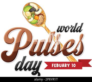 Designabbildung für World Pulses Day Banner Stock Vektor