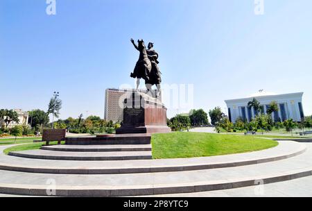 Denkmal Emir Timur in Taschkent, Usbekistan. Stockfoto