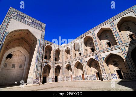 Abdulaziz Khan Madrasa in Bukhara, Usbekistan. Stockfoto