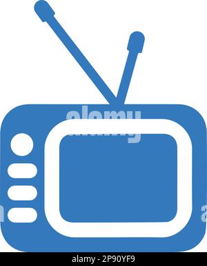 Unterhaltung, Fernseher, TV-Symbol. Wunderschöne, sorgfältig gestaltete Ikone. Gut organisierte und editierbare Vektor für alle Verwendungen. Stock Vektor