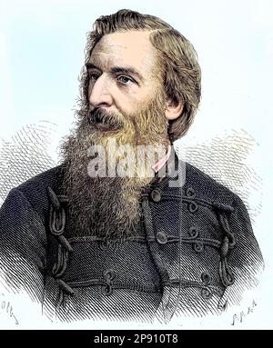 William Booth (10. April 1829 - 20. August 1912) war der Gründer und erste General der Heilsarmee, Historisch, digitale Restaurierte Reproduktion von einer Vorlage aus dem 19. Hundert Stockfoto